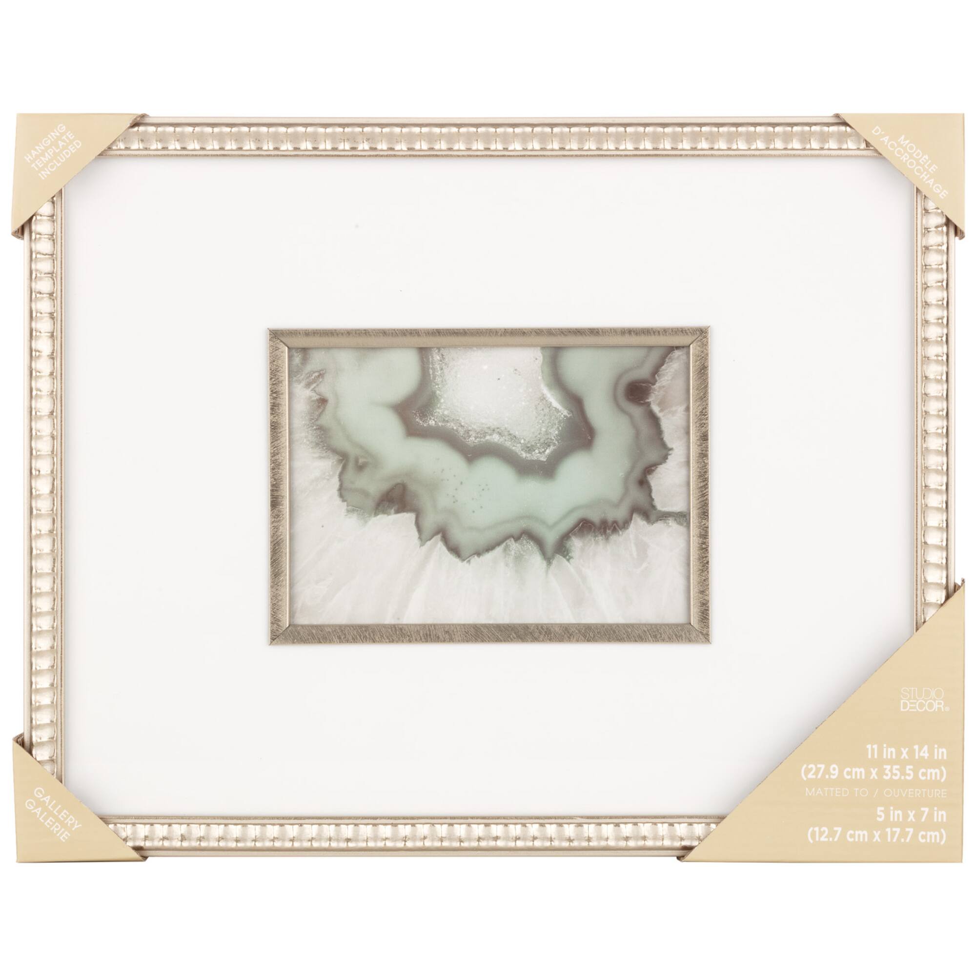 6 Pack: Metallic Gold Scalloped Frame with Mat